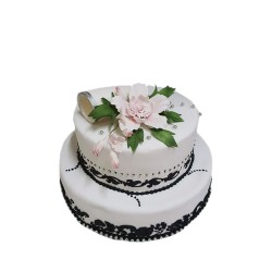 Mladenacka torta sa casama sampanjca model 200